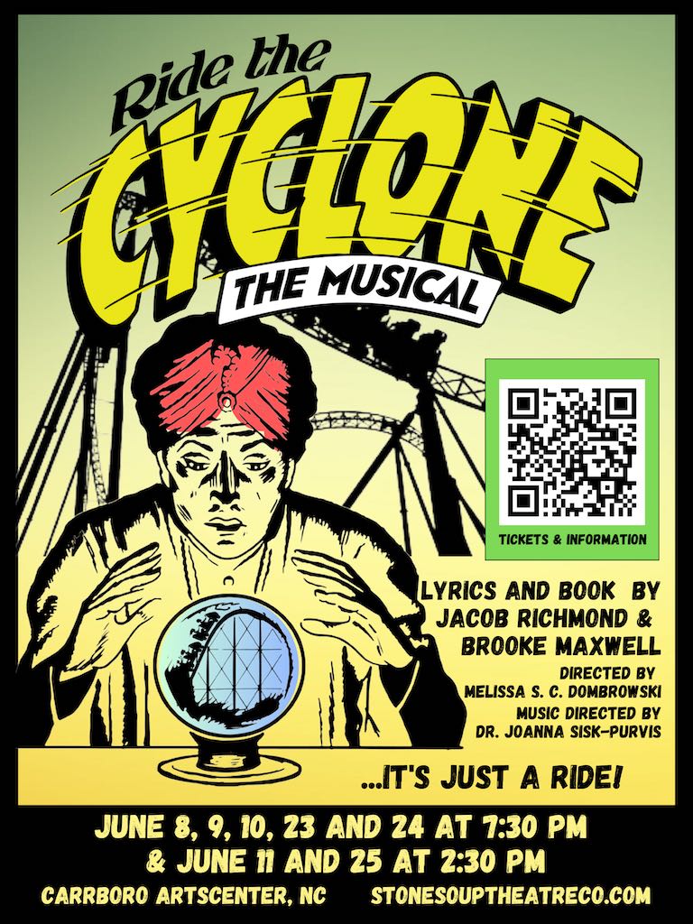 Poster for "Ride The Cyclone"