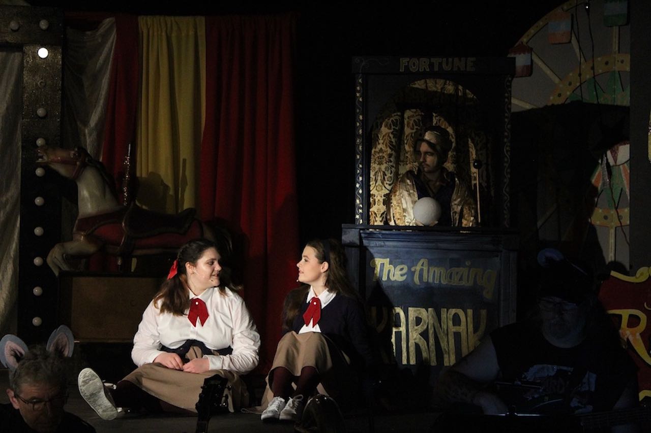 Constance and Ocean share a moment next to Karnak