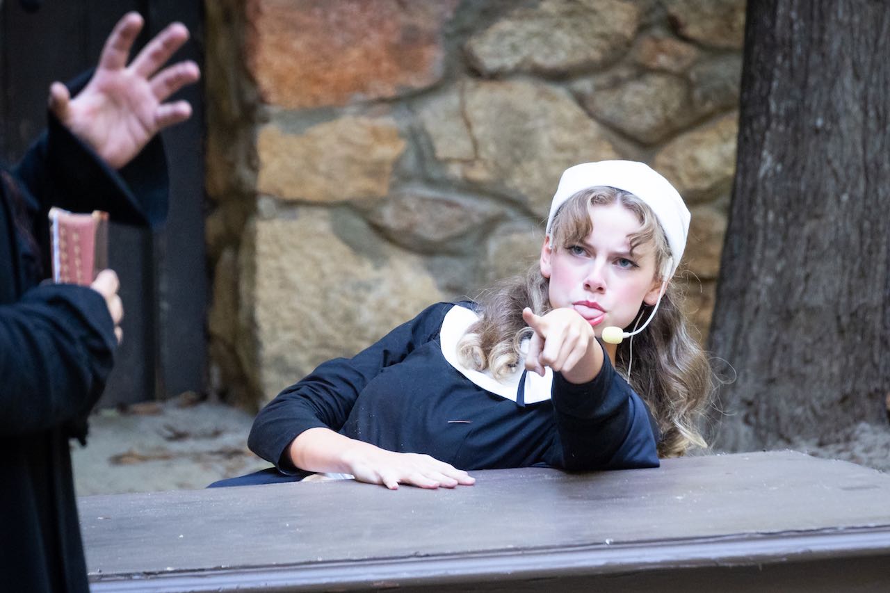 Portia, a little drunk, expresses her opinion