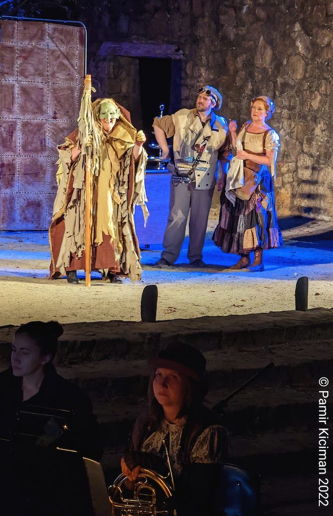 The Witch sings to the Baker and his wife