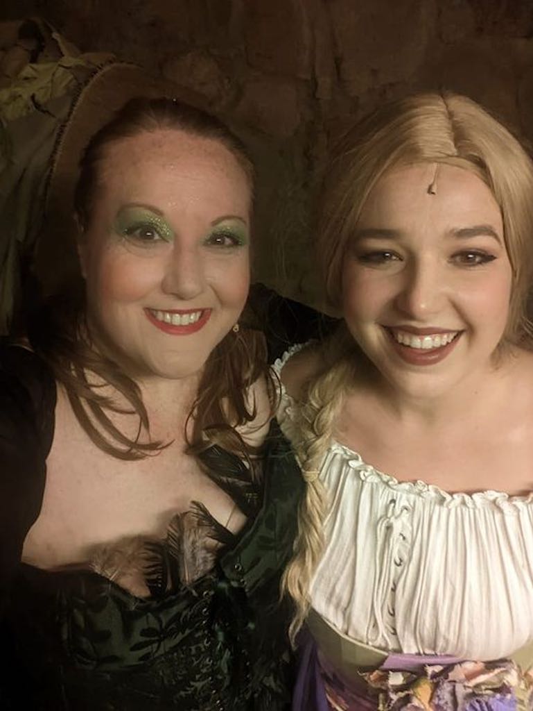 Backstage: The Witch and Rapunzel