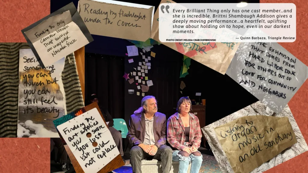 Production Photo from "Every Brilliant Thing"